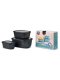 Rectangular Airtight Food Storage Containers with Lids, 3-Piece Set