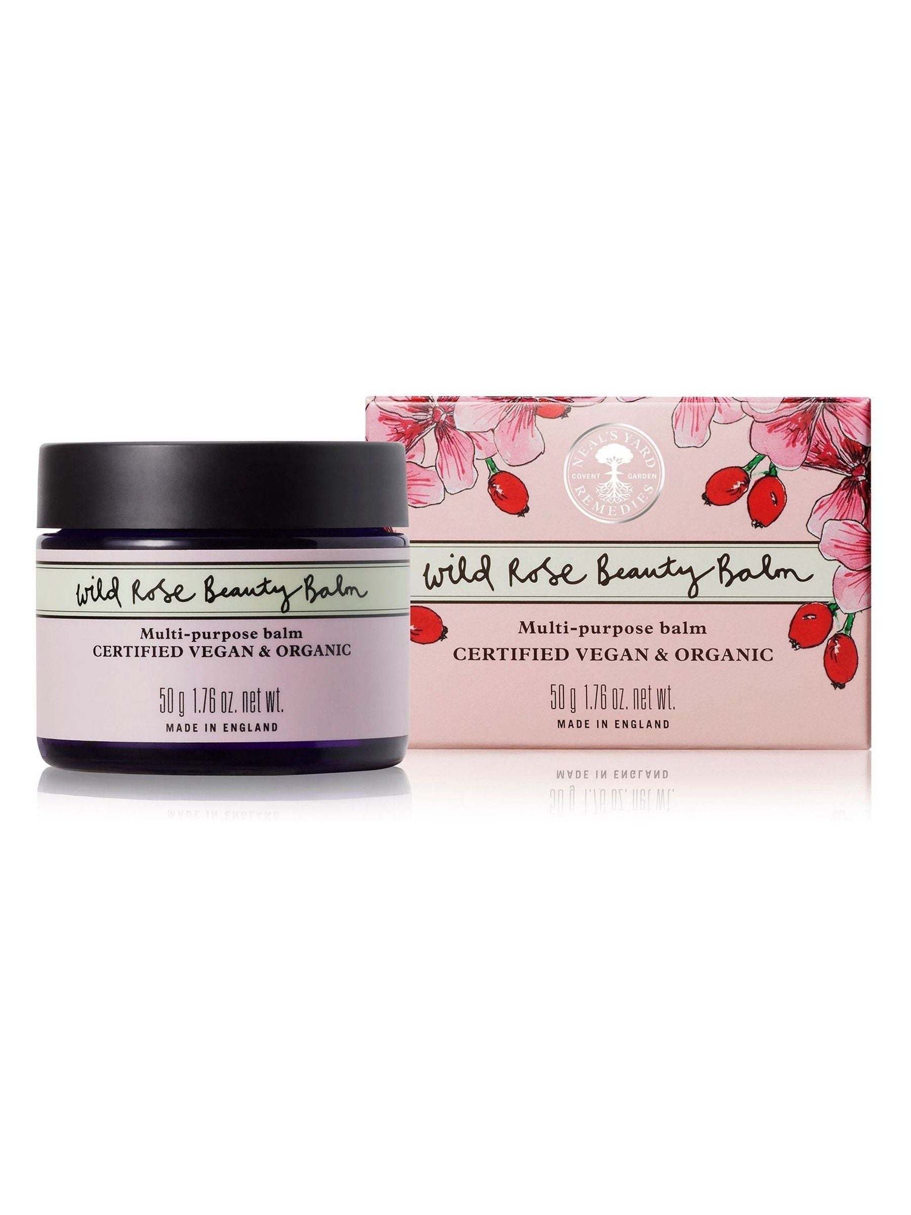Neals Yard Wild Rose Beauty Balm 50g, imported from the UK