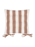 Yard Pecan Hayle Striped Cotton Seat Pads 2 Pack 40cm x 3cm (British brand)