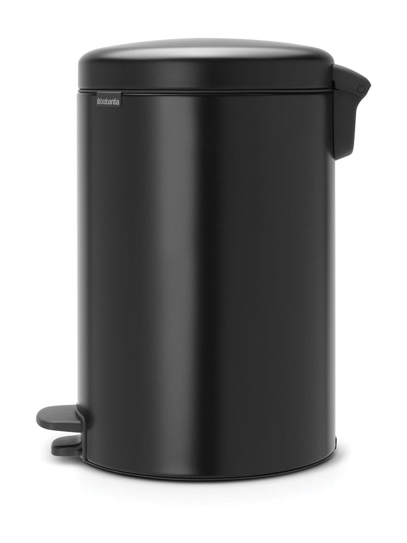 Brabantia Matt Black Pedal Bin 20L - British product