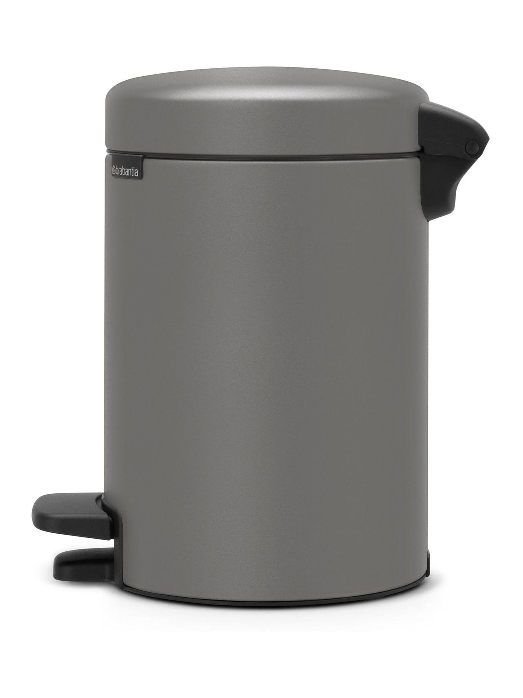 Brabantia Pedal Bin Mineral Concrete Grey 3L - British product
