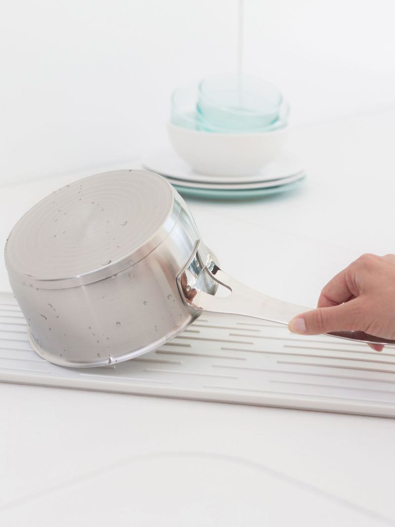 Brabantia Light Grey Sink Side Compact Dish Drying Rack - British product