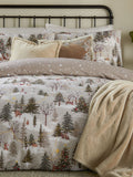 Furn forest festivities duvet cover and pillowcase set - British product