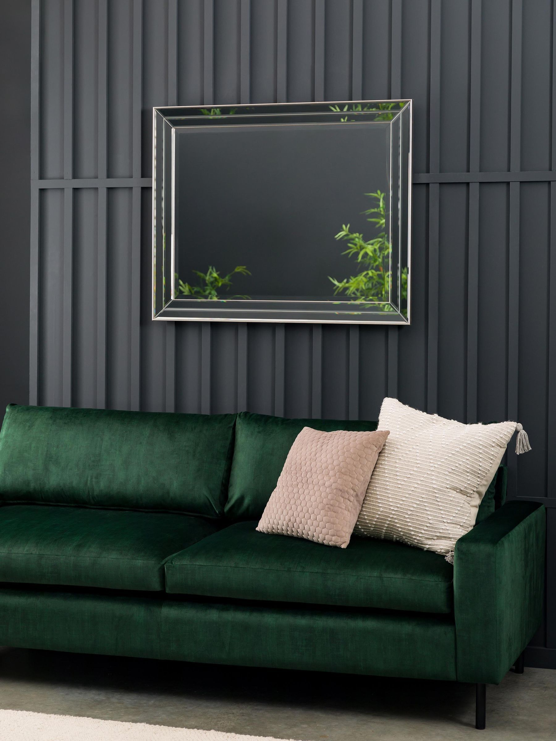 Gallery Home Champagne Roslyn Wall Mirror 100cm x 80cm, UK version