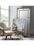 Gallery Home Silver Lawthorne wall mirror with adjustable light, UK version