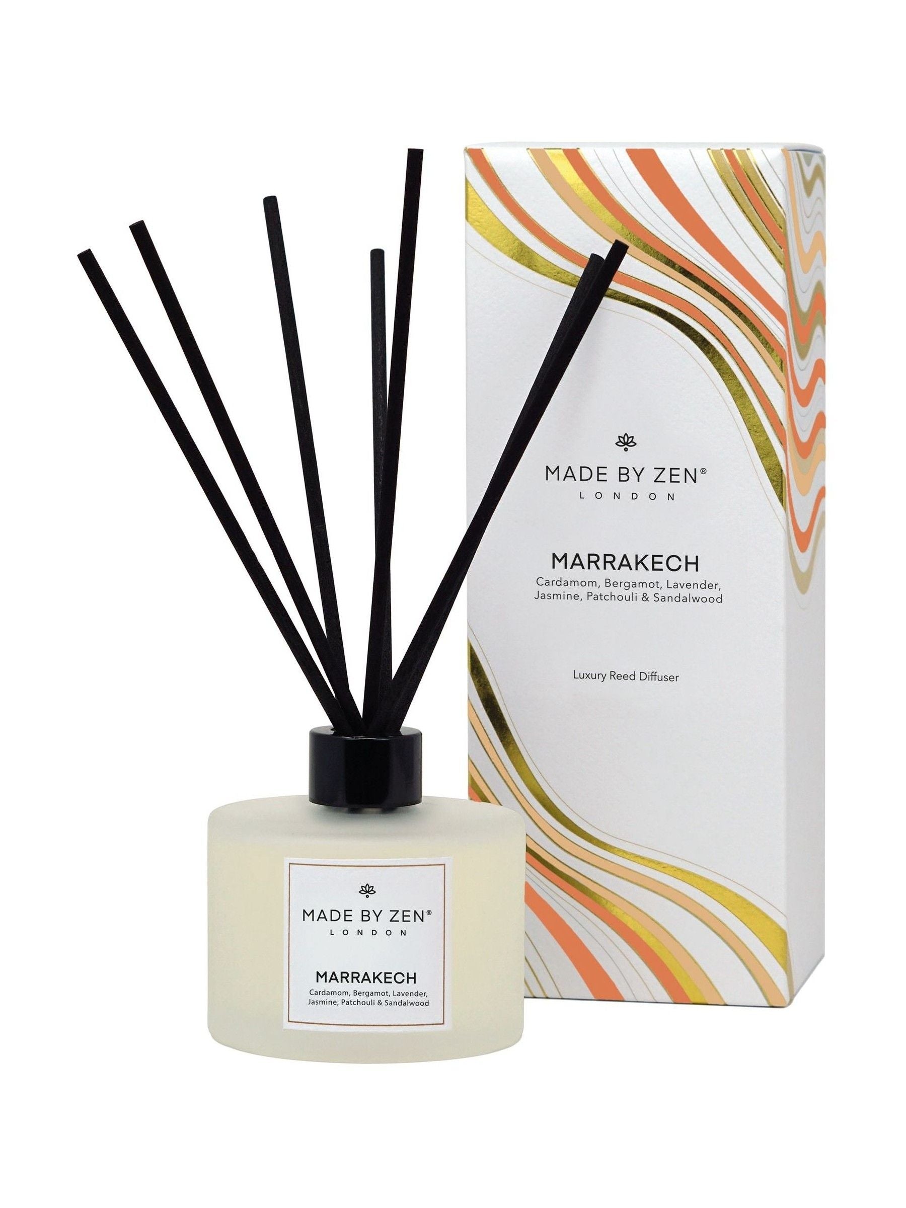 Made by Zen Marrakech reed diffuser, imported from the UK