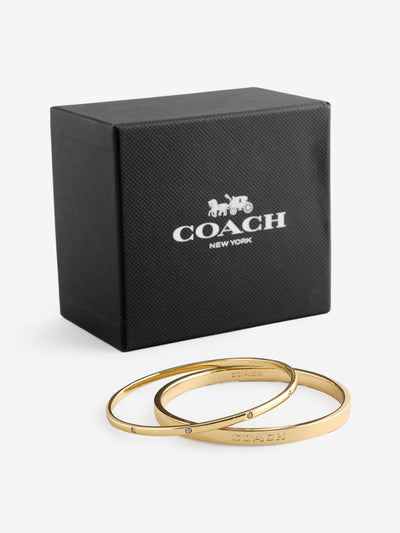 Duo Bangle Bracelet Set with Crystal Stones and Brass – 2-Piece Mix and Match