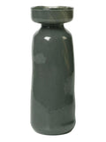 Dark Green Handmade Vase with Unique Variations