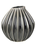 Broste Copenhagen smoke grey medium wide vase - British product