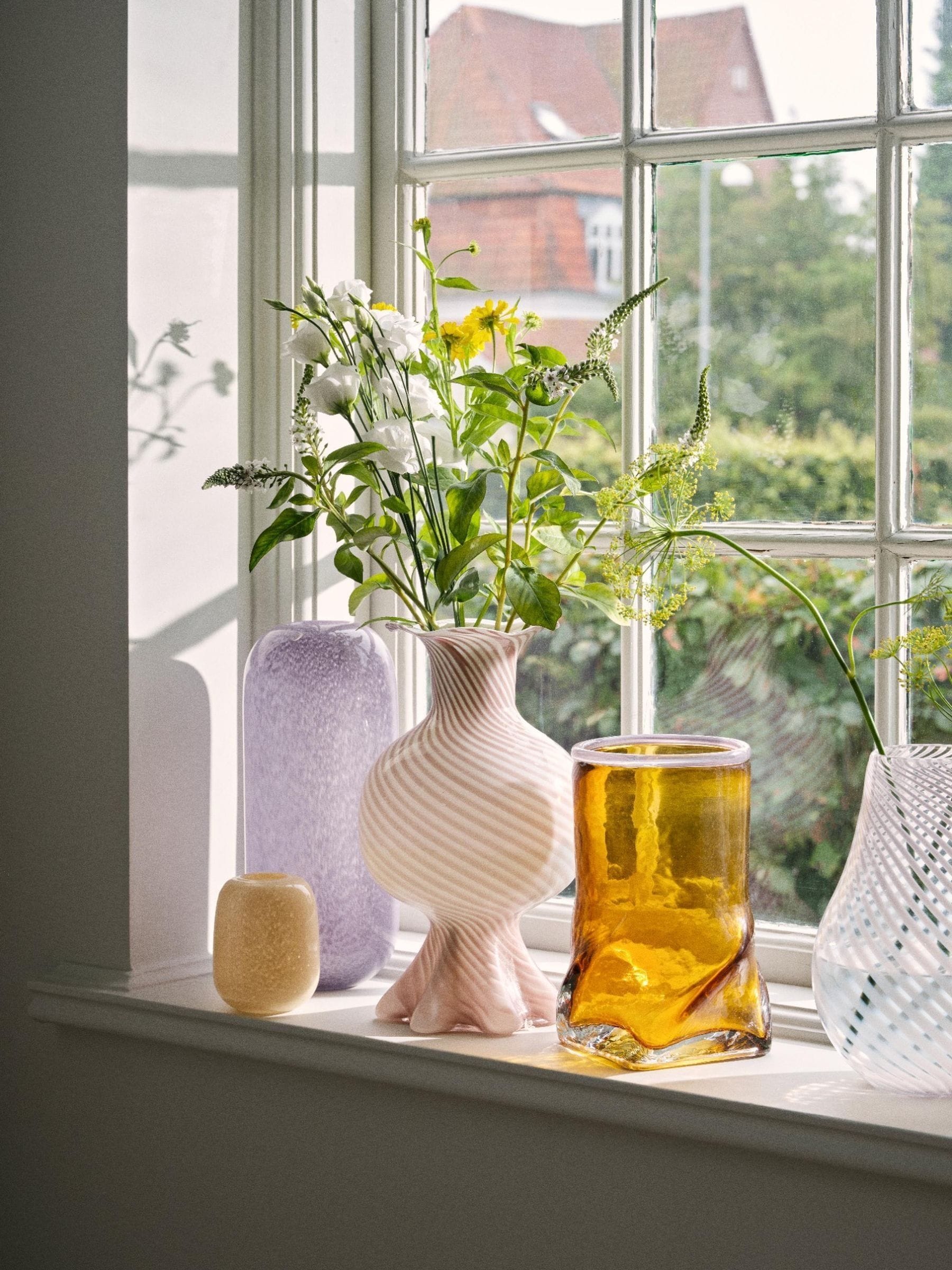 Broste Copenhagen Mella Vase Taupe Sand 30cm - British product