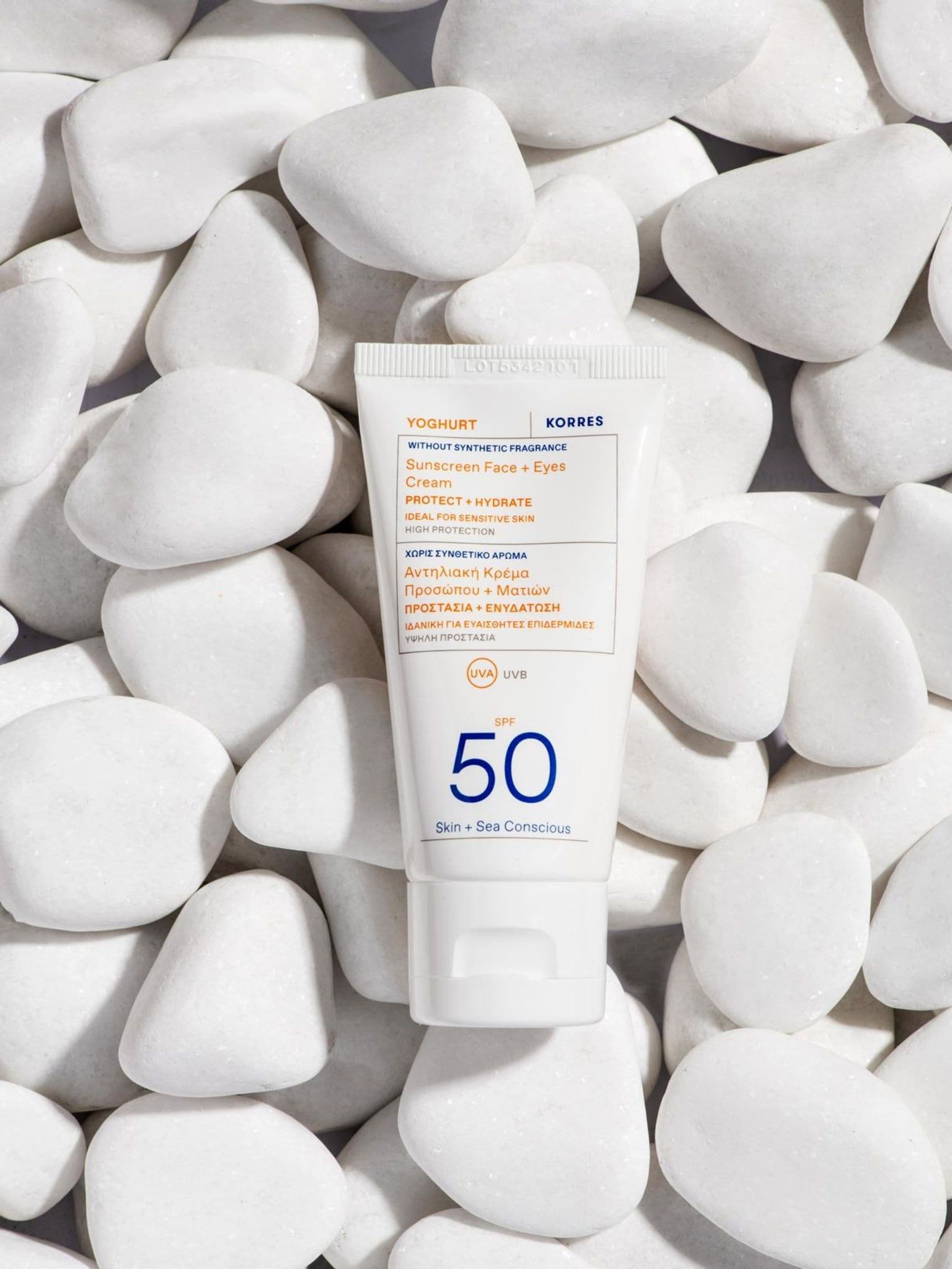 Korres Yoghurt Face and Eyes Sunscreen 50ml, UK version