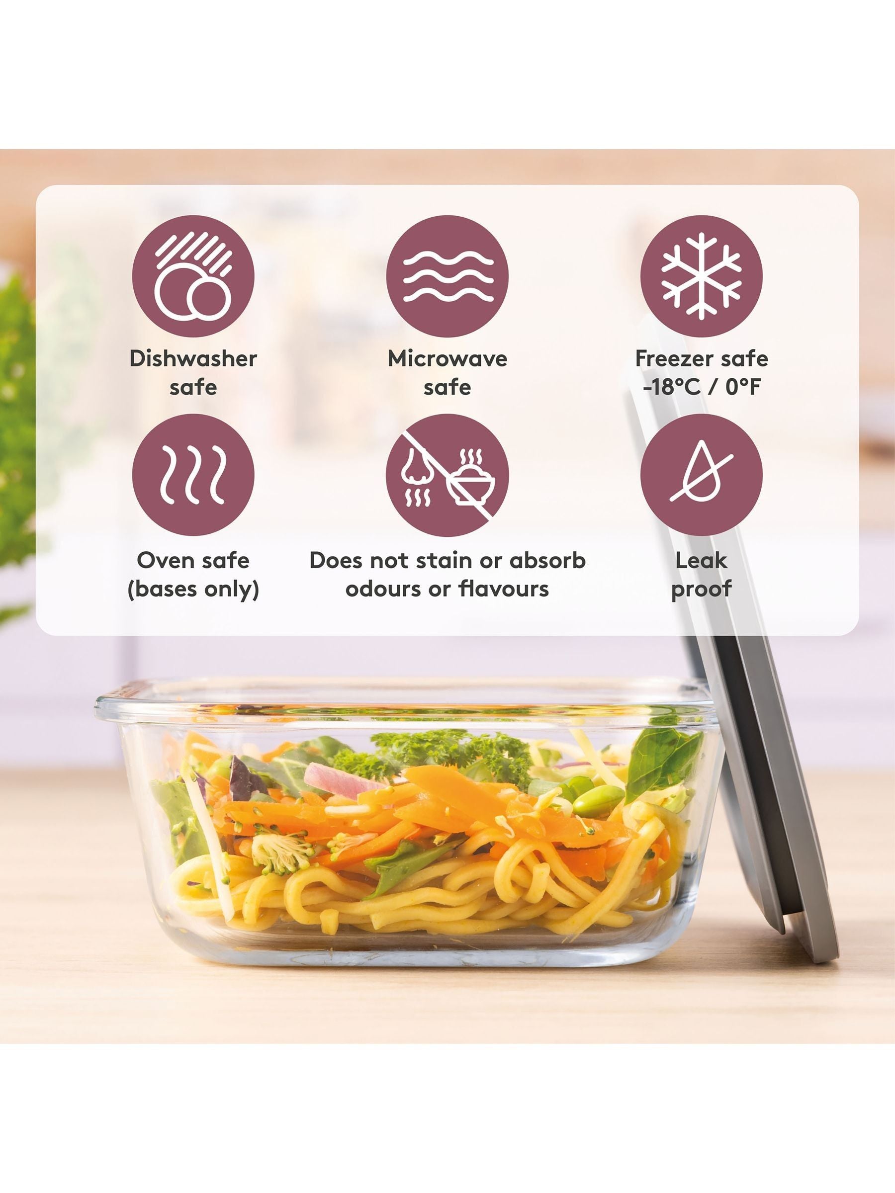 Kilner clear fresh storage containers 0.31L set of 4, UK version