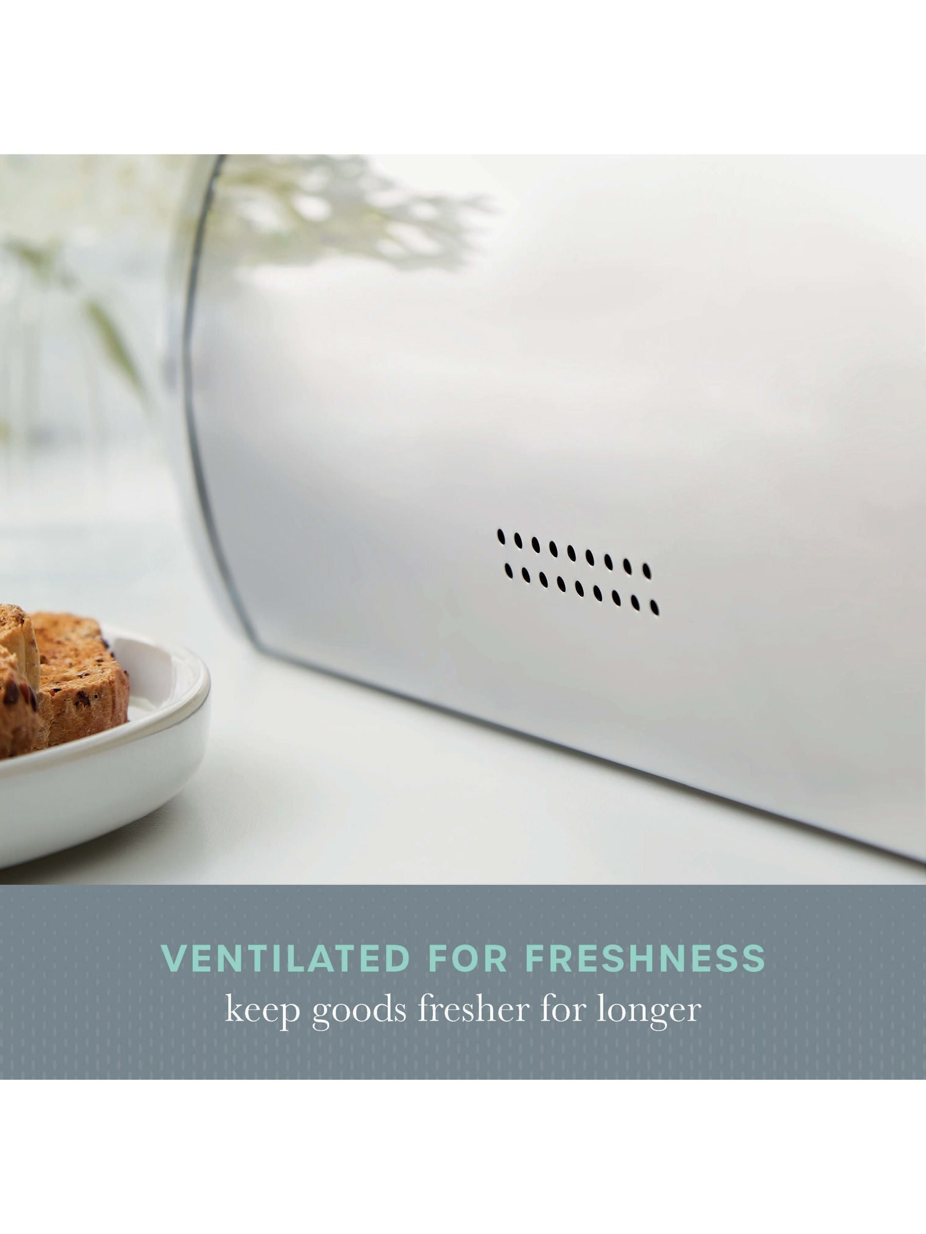 Swan White Elegance Bread Bin