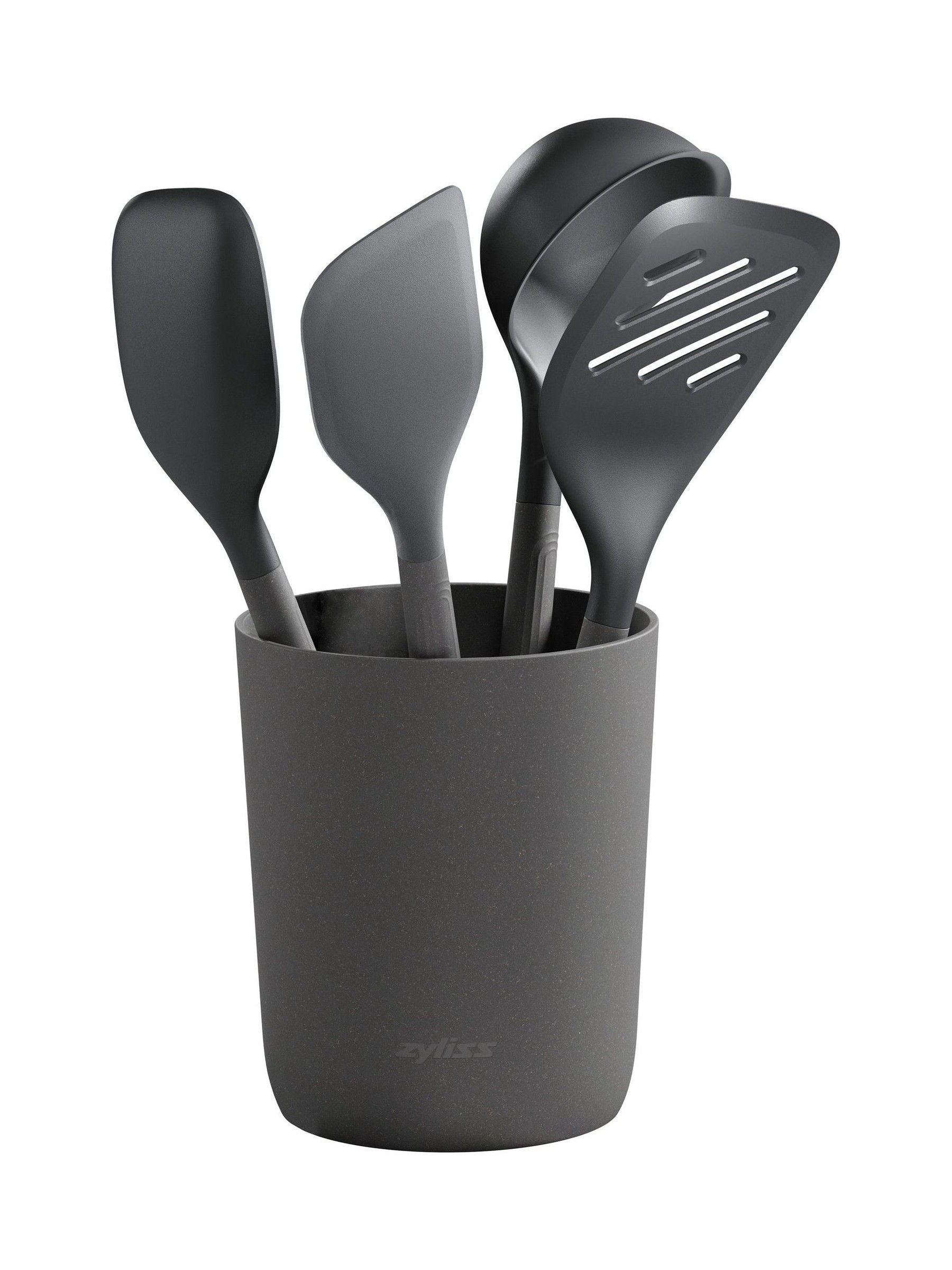 Zyliss 5-Piece Beluga Grey Utensil Set (British brand)