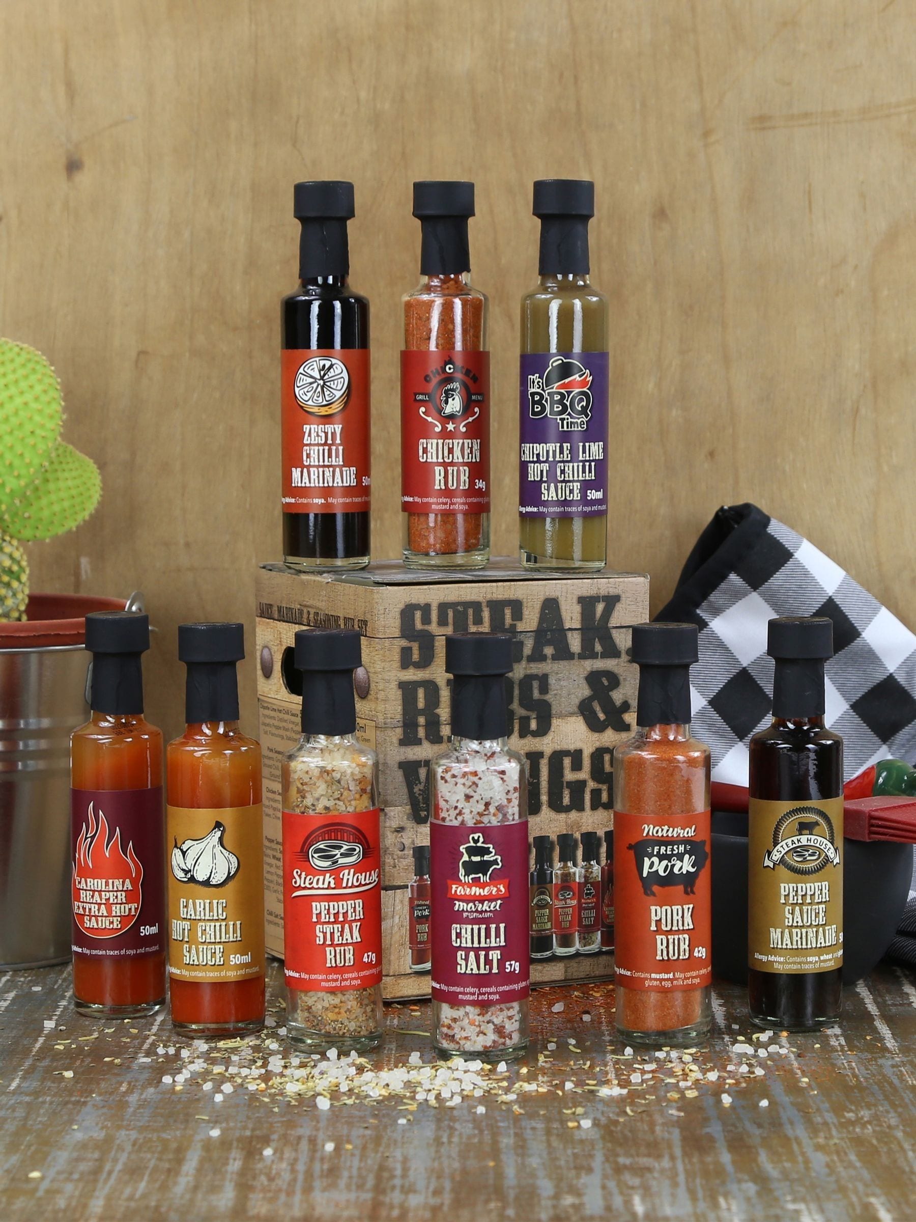 Kimm & Miller steak sauce and rub set, UK version