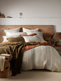 Secret Linen Store Natural Sophie Stripe linen duvet cover (British brand)