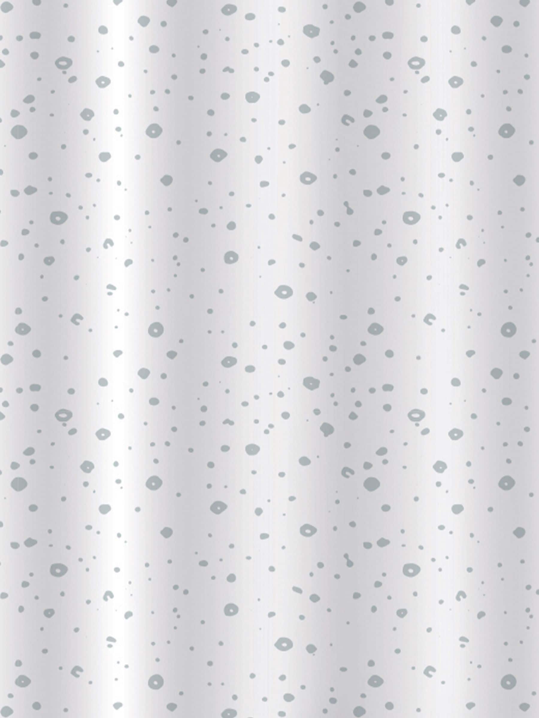 Showerdrape White Droplets Shower Curtain