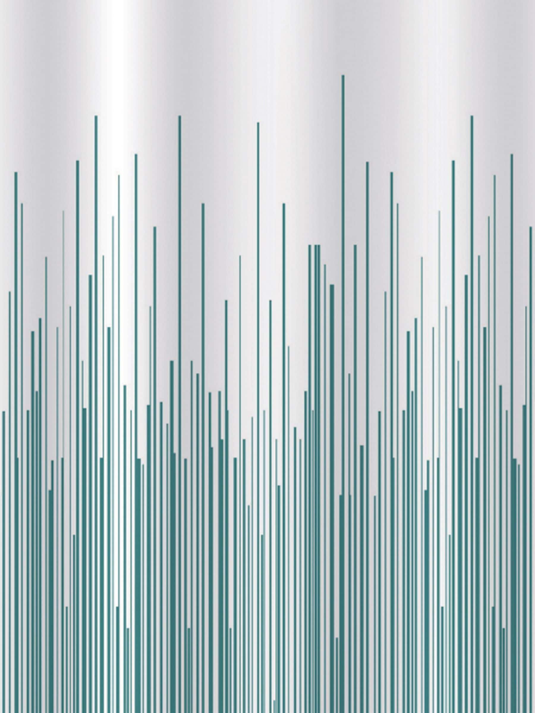 Showerdrape Teal City Stripe shower curtain 180x180cm (British brand)