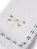 Sophie Allport Embroidered Dragonfly Napkins Off White 41cm Square (British brand)