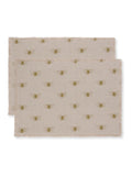 Sophie Allport natural linen bee placemats set of 2 (British brand)