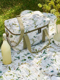 Sophie Allport Off White Wild Floral Print Picnic Bag
