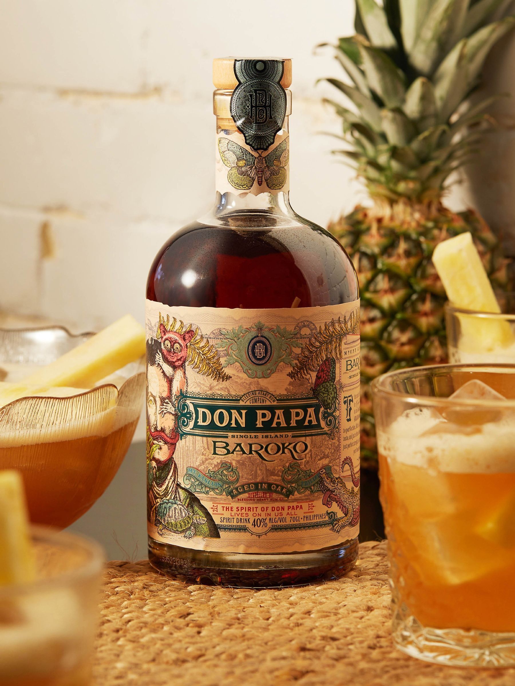Don Papa Baroko rum - British product