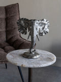 Libra Interiors grey cast aluminium elephant sculpture, UK version