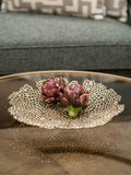 Libra Interiors Gold Miel Cast Aluminium Platter