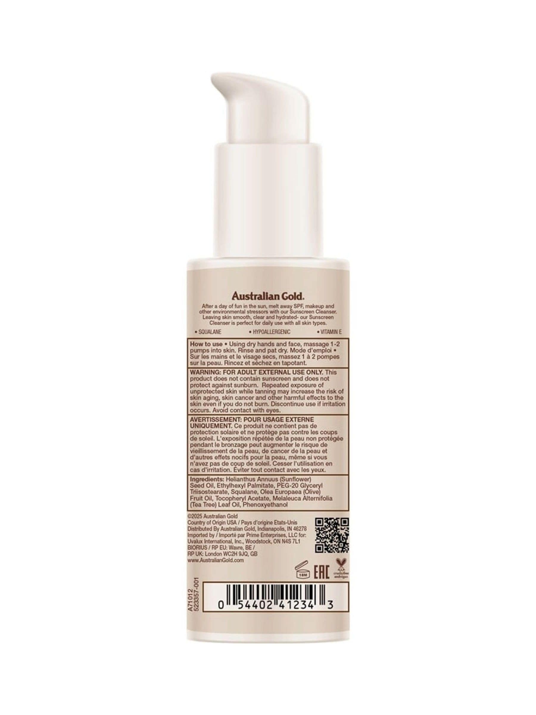 Australian Gold Sunscreen Cleanser 89ml