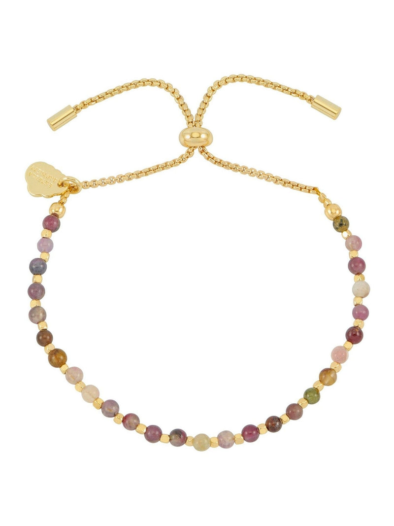 Estella Bartlett Howlite Amelia Gold Tone Brown Wellness Bracelet 7 inch, UK version
