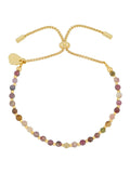 Estella Bartlett Howlite Amelia Gold Tone Brown Wellness Bracelet 7 inch, UK version
