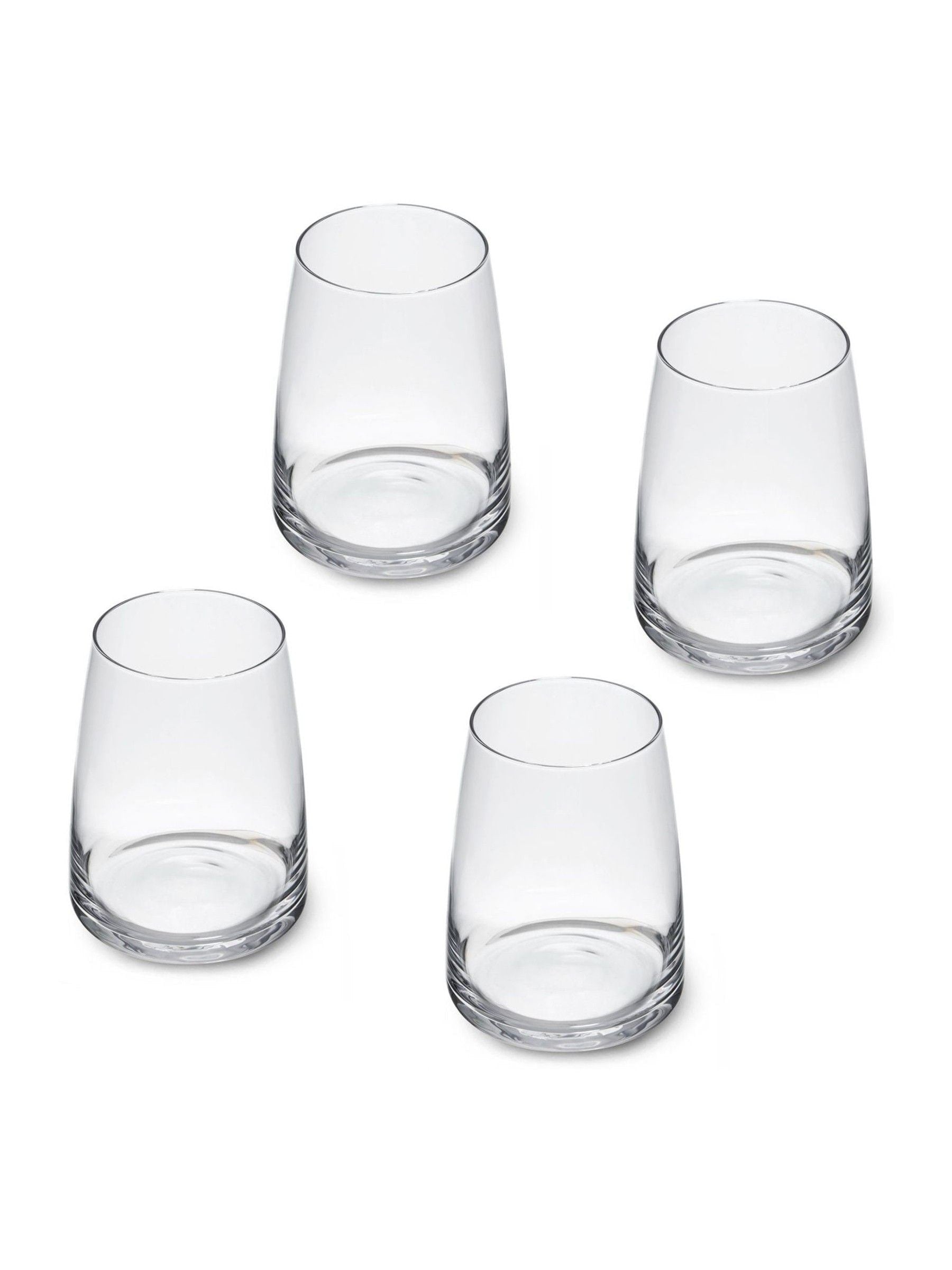 Mikasa Palermo stemless wine glass set of 4, imported from the UK