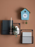 Karlsson Misty Blue Army Green Cuckoo Wall Clock