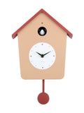 Karlsson soft brown red ochre cuckoo wall clock, UK version