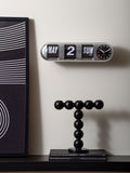 Karlsson Silver Tube Flip Wall Clock