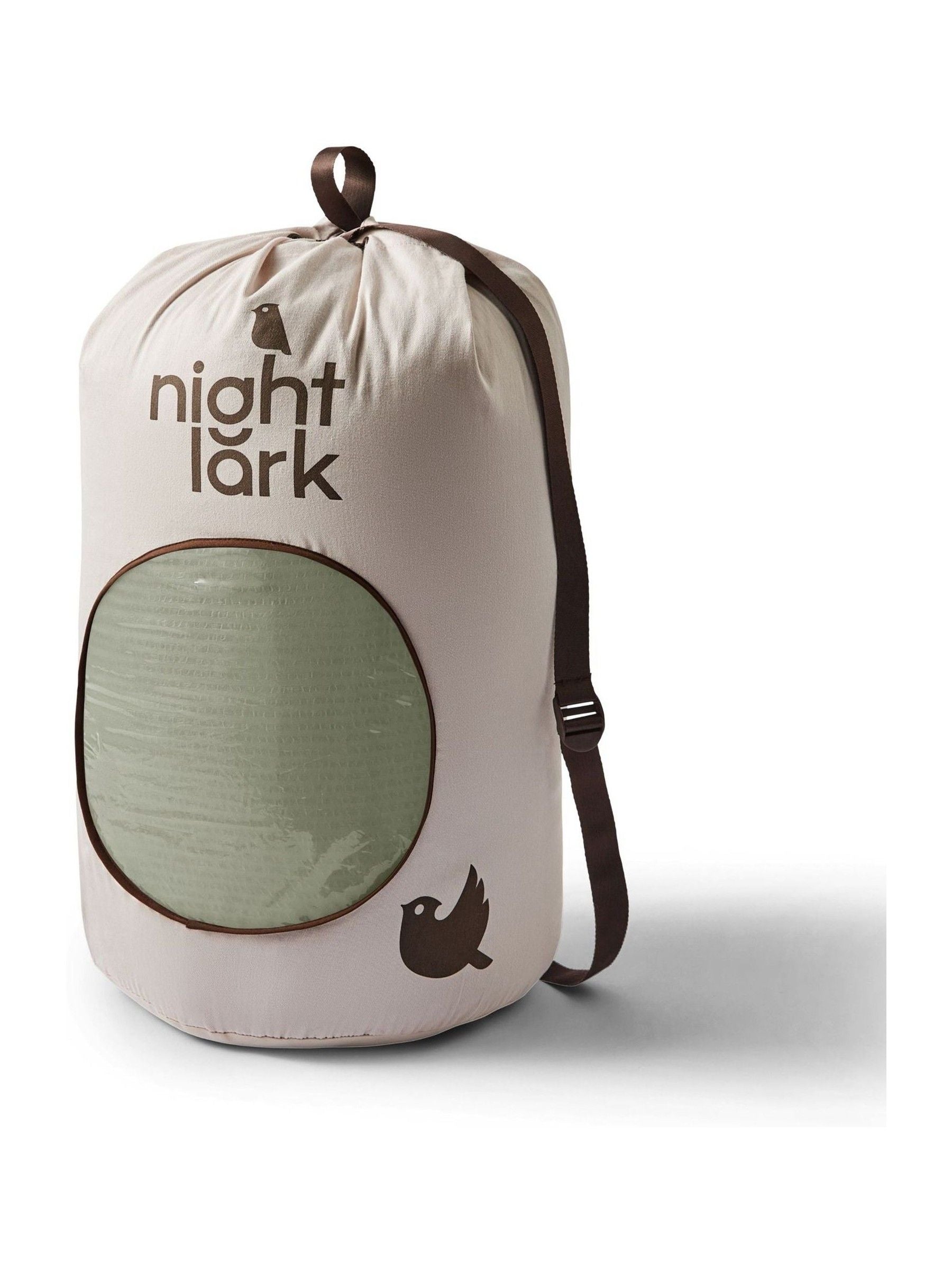 Night Lark green seersucker coverless duvet set, imported from the UK