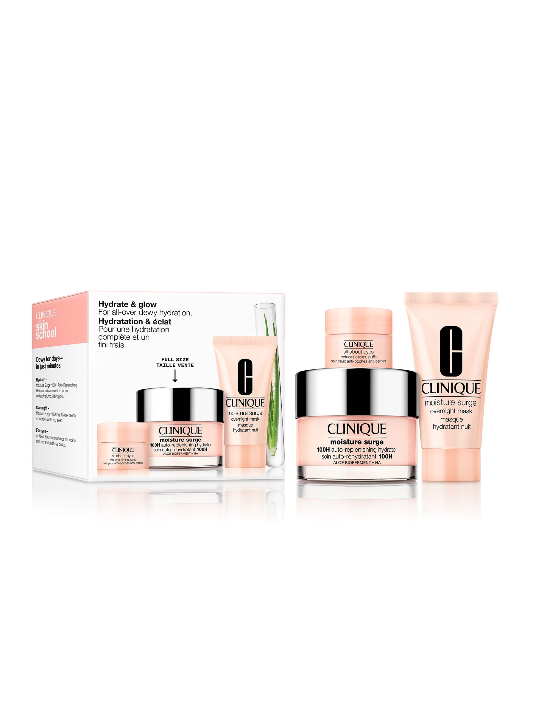 Clinique Hydration Glow Dewy Skincare Gift Set - British product