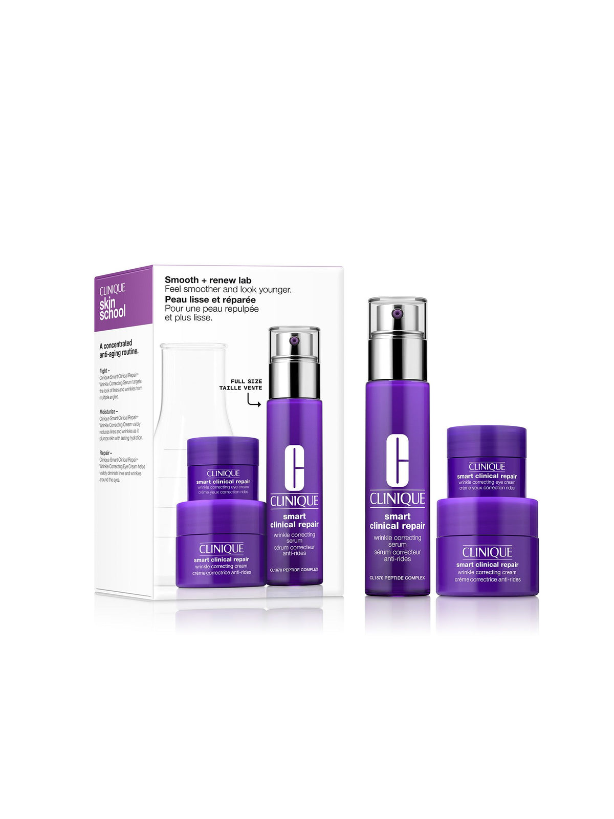 Clinique anti-ageing skincare gift set - British product