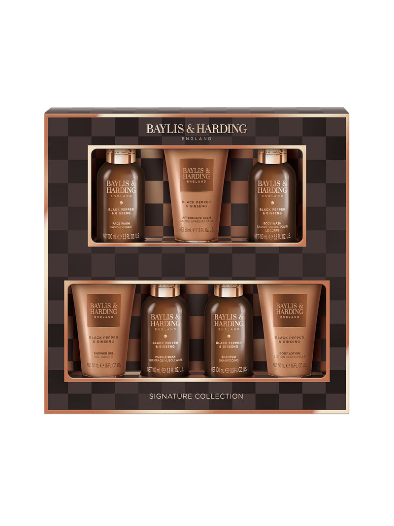 Baylis & Harding black pepper and ginseng men's grooming gift set - British product