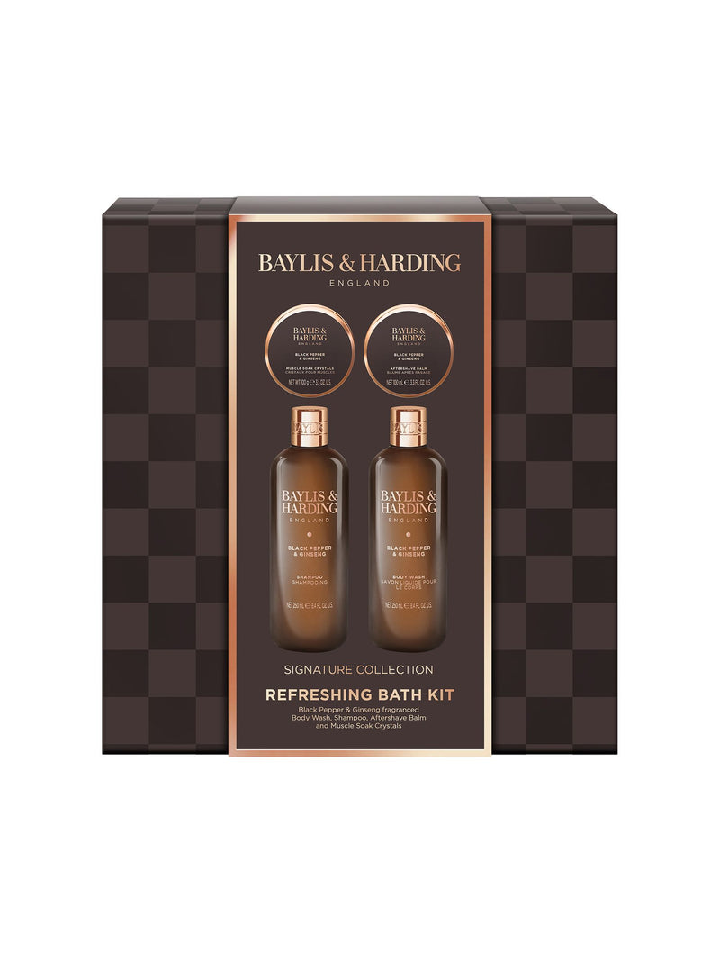 Baylis & Harding Black Pepper & Ginseng Mens Luxury Bath Kit Gift Set