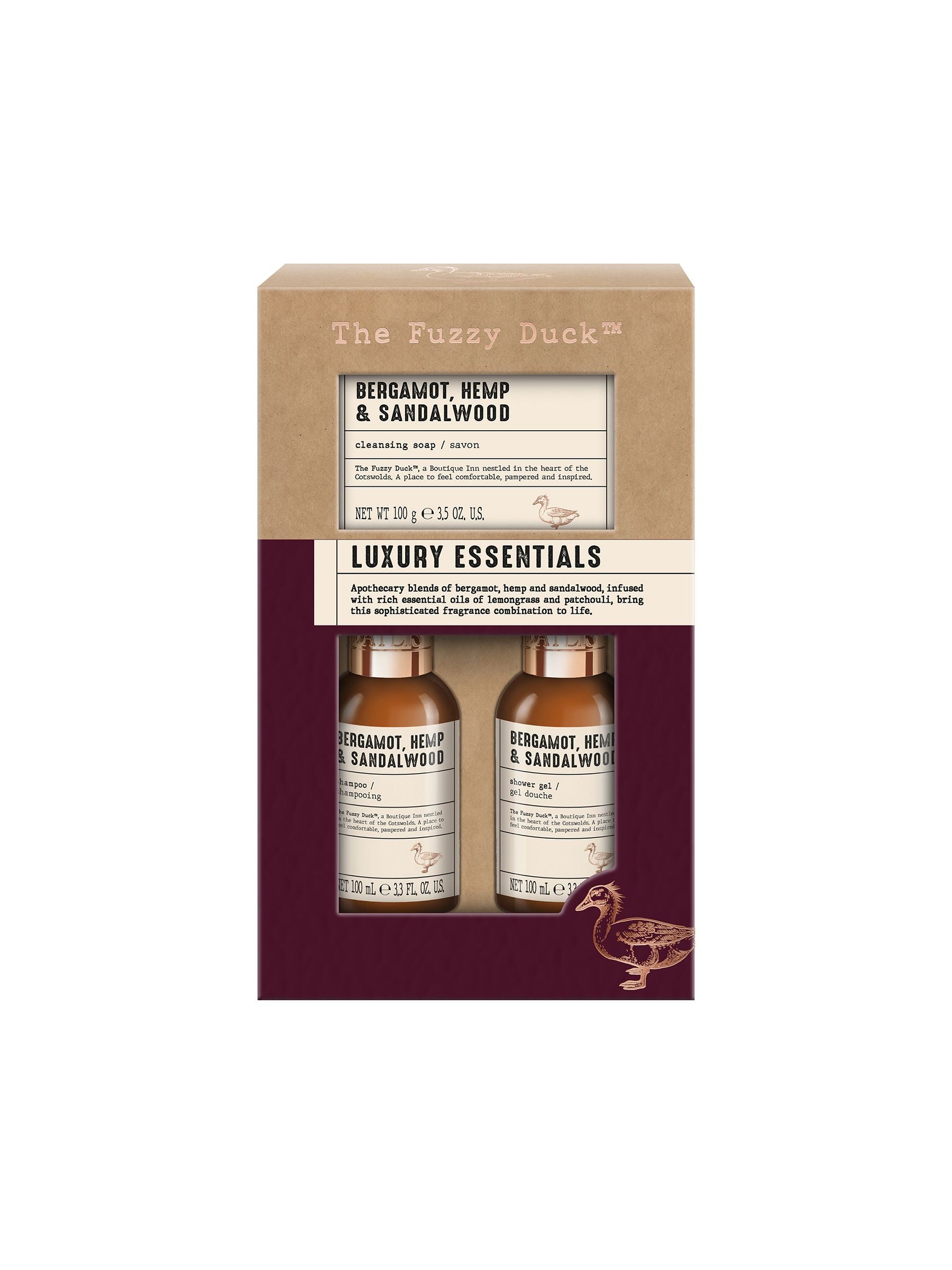 Baylis & Harding The Fuzzy Duck Bergamot, Hemp & Sandalwood Mens Luxury Essentials Gift Set