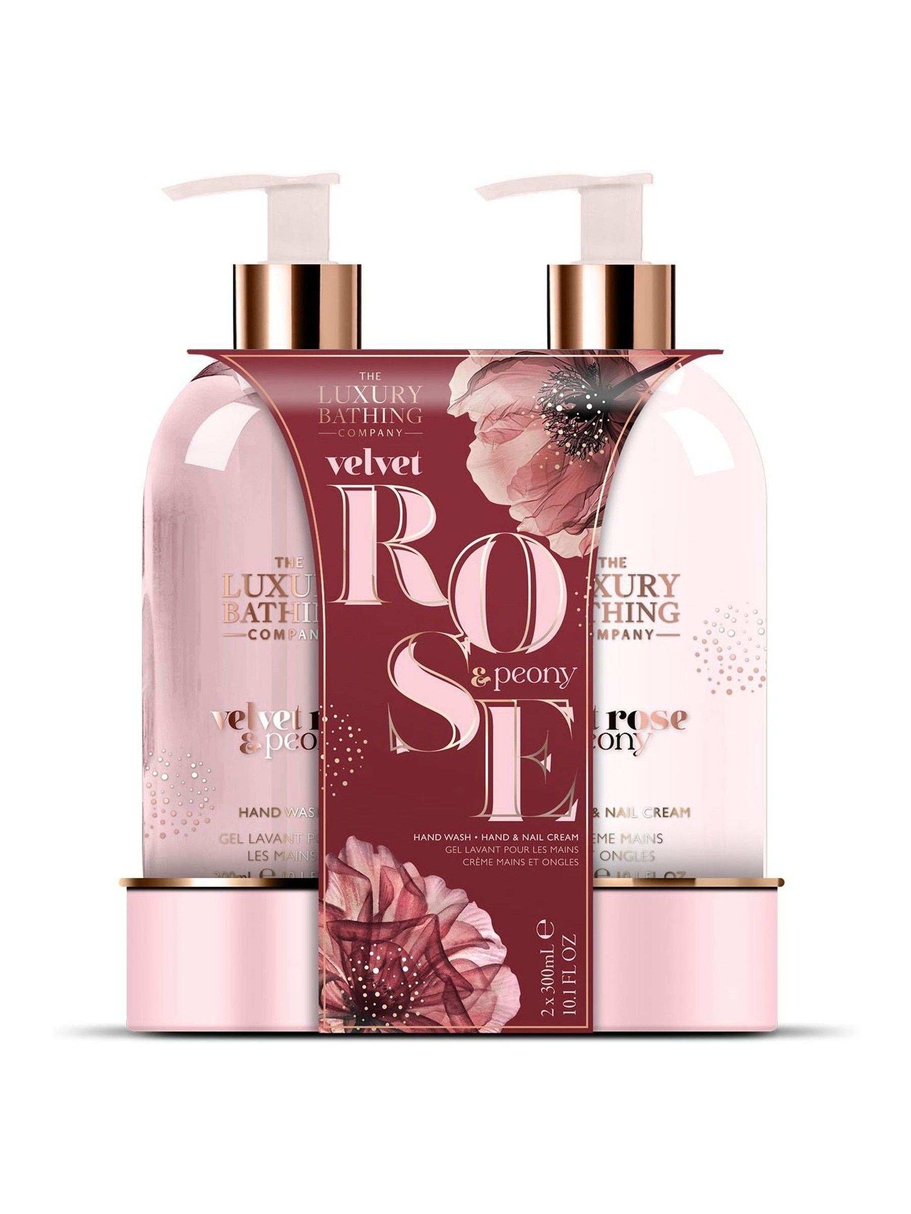 The Luxury Bathing Company Velvet Rose and Peony Delightful Duo Gift Set