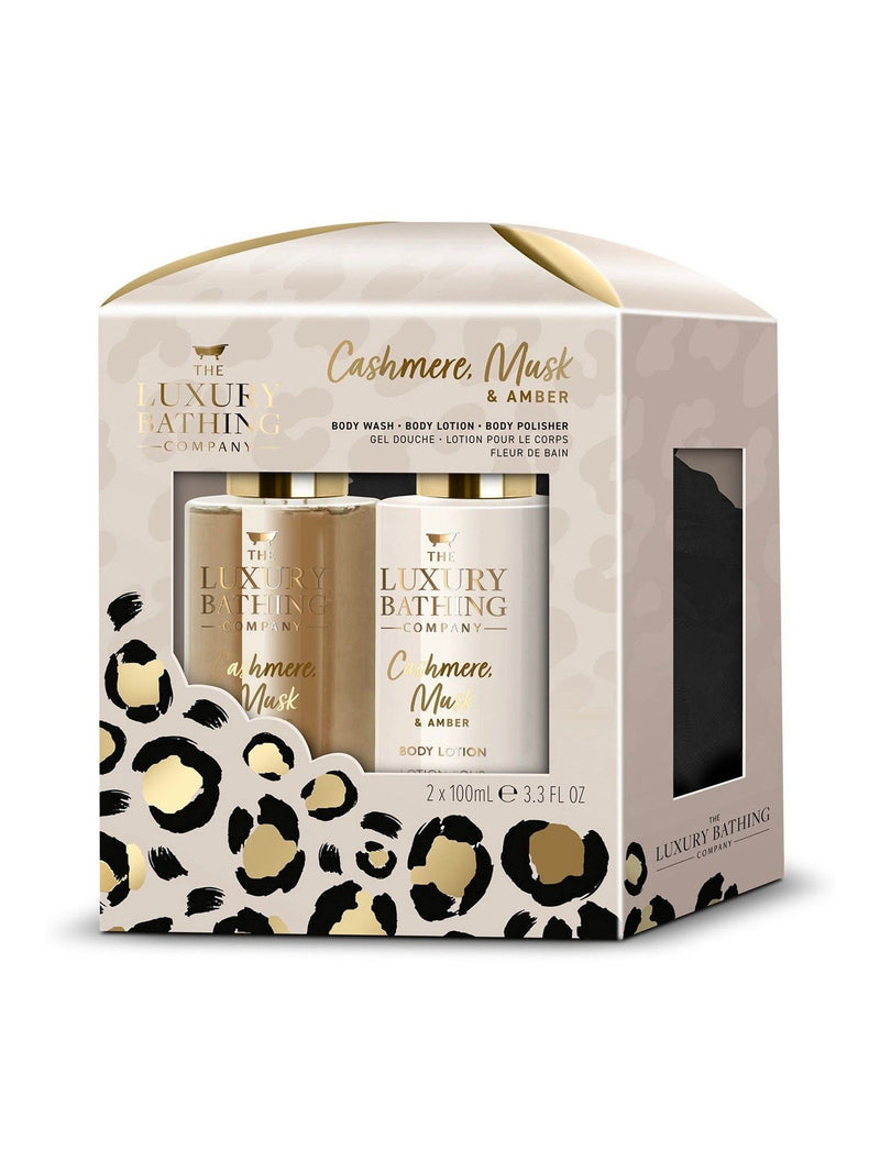 The Luxury Bathing Company Cashmere, Amber Musk Glamorous Glow Gift Set