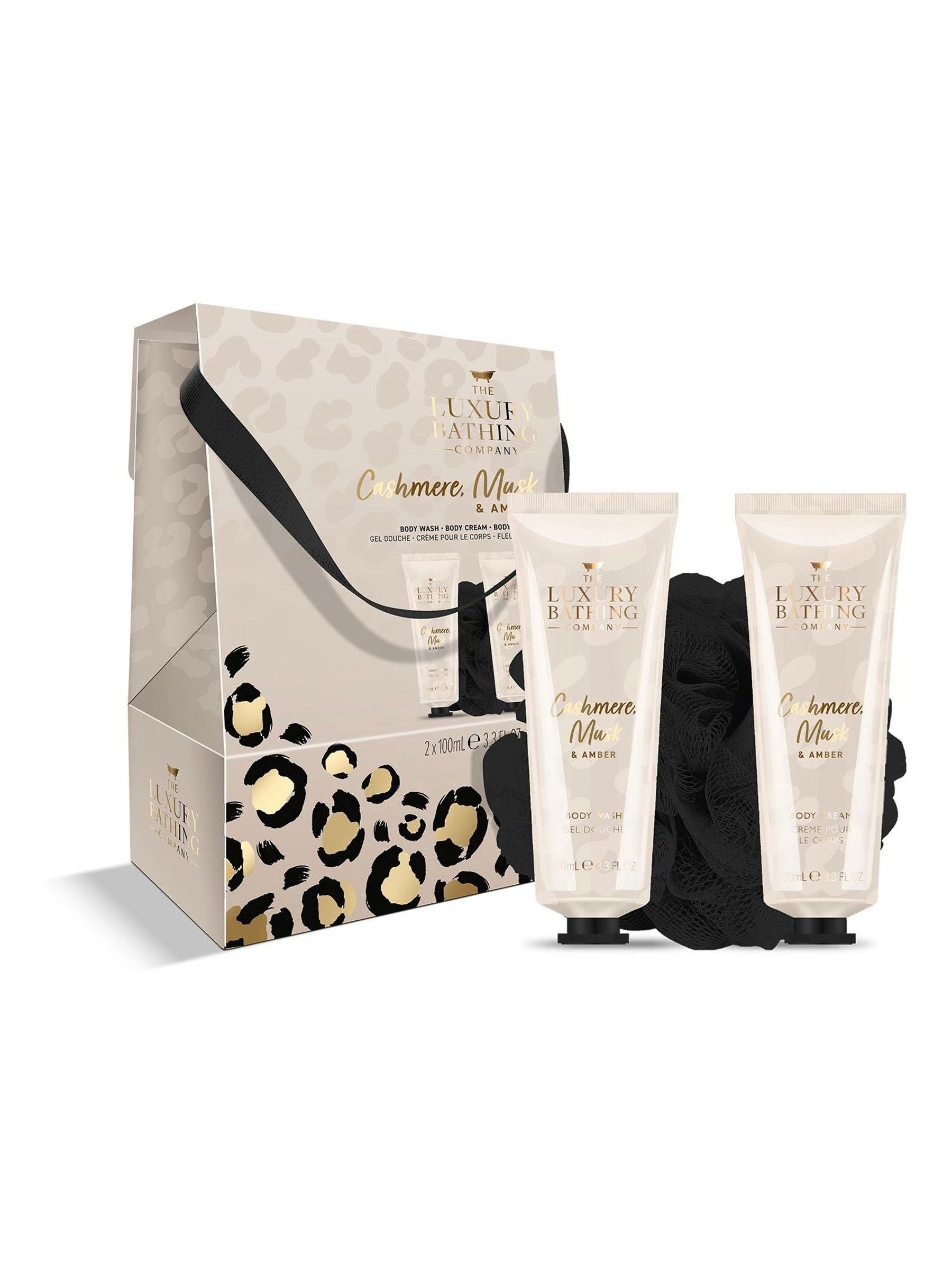 The Luxury Bathing Company Cashmere, Amber and Musk Perfect Night In Gift Set