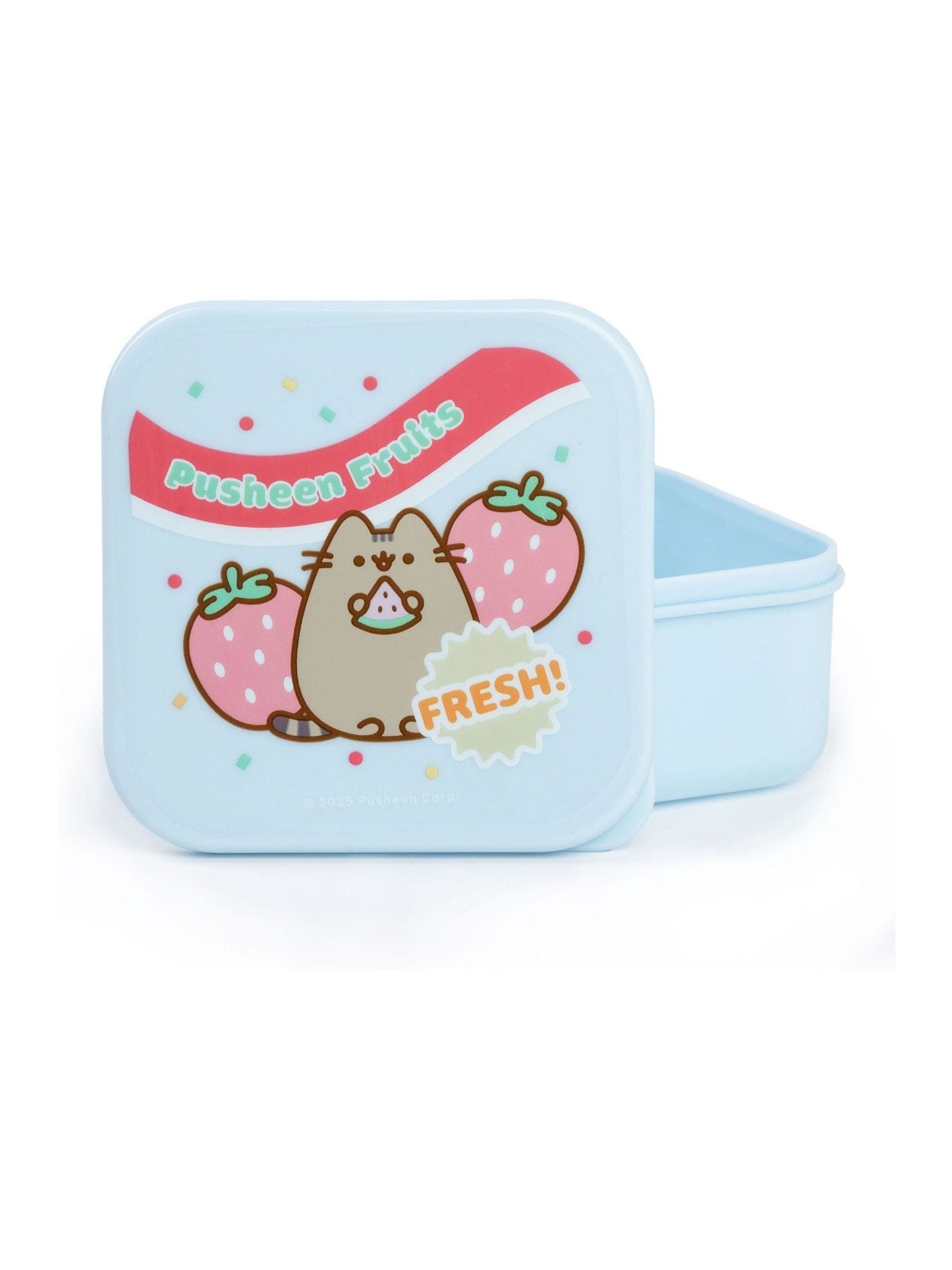 Pusheen women's multicoloured fresh fruits snack pot set, 3-piece (British brand)