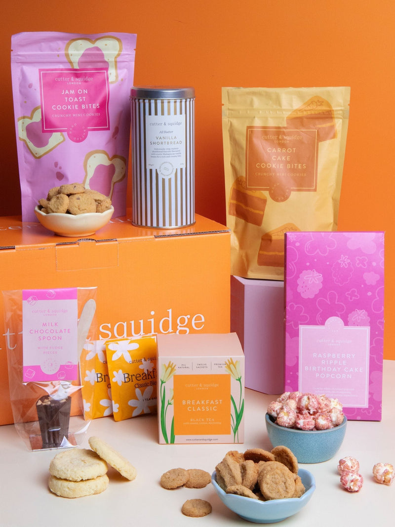 Cutter & Squidge Birthday Tea Time Hamper - British product