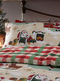 Furn Christmas Jolly Santa reversible duvet cover and pillowcase set - British product