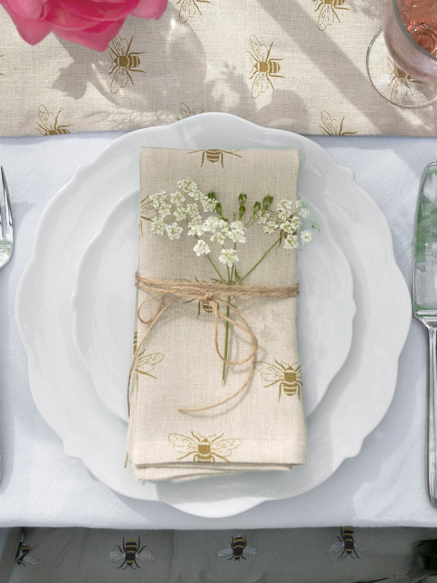 Sophie Allport bee print napkins set of 4 (British brand)