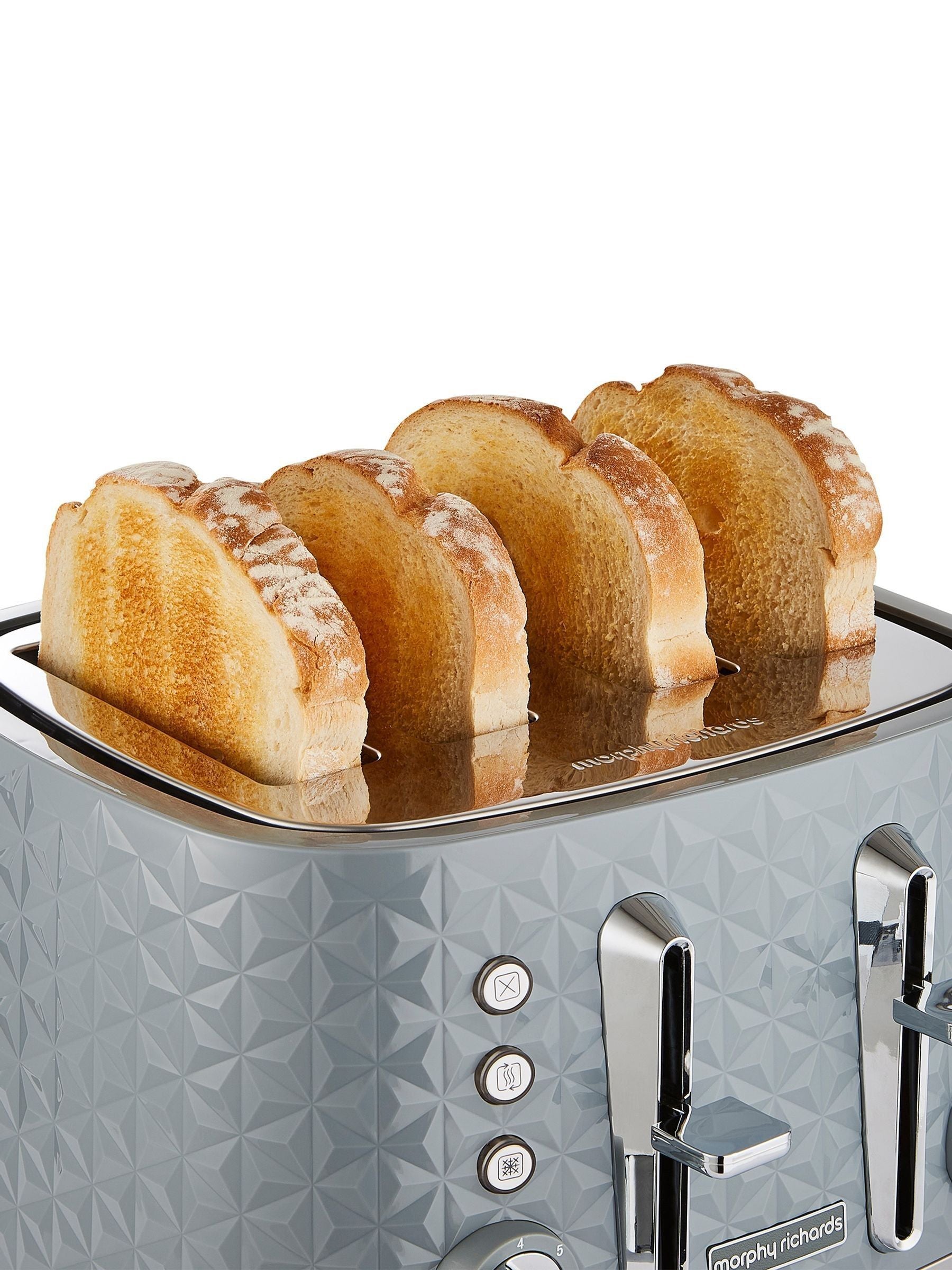 Morphy Richards Grey Vector 4 Slice Toaster
