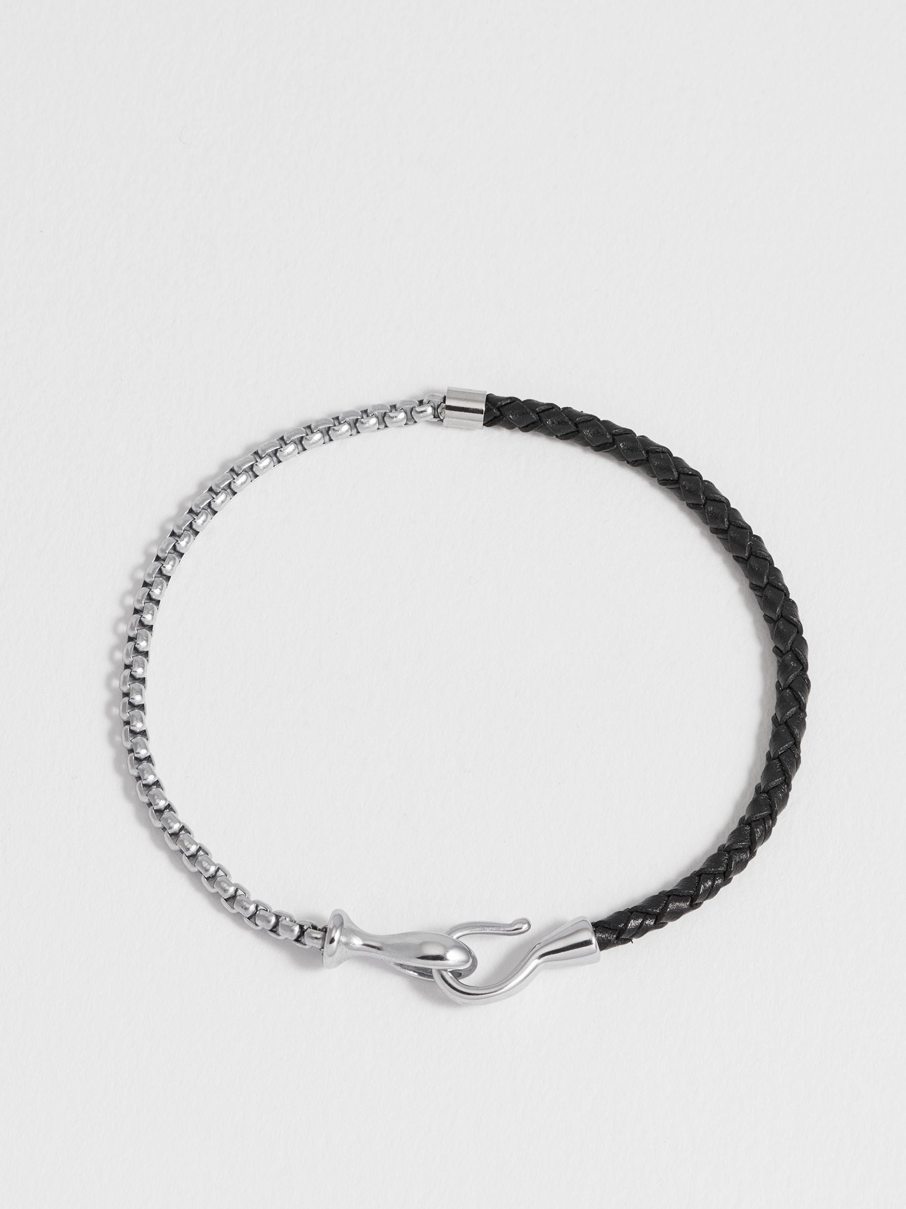 Bartlett London silver tone chain hook bracelet - British product
